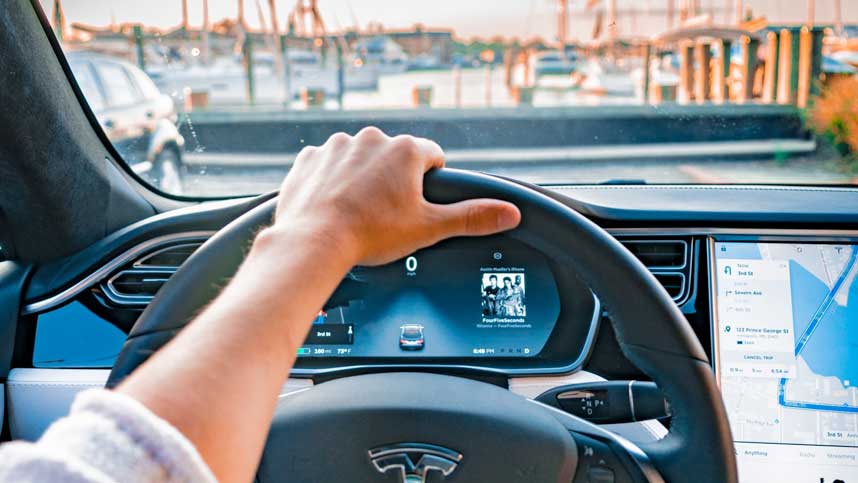 Behind the Wheel of a Tesla