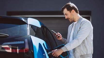 Joosup User During EV Charging Session